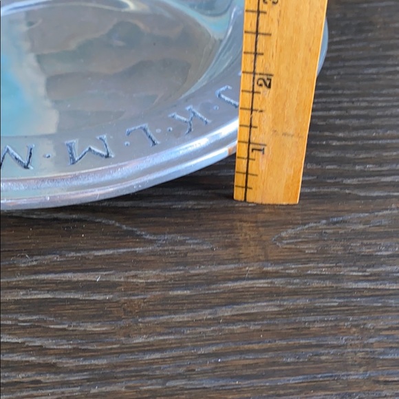 Wilton Pewter ABC 123 9 in kid plate vintage - Picture 11 of 11